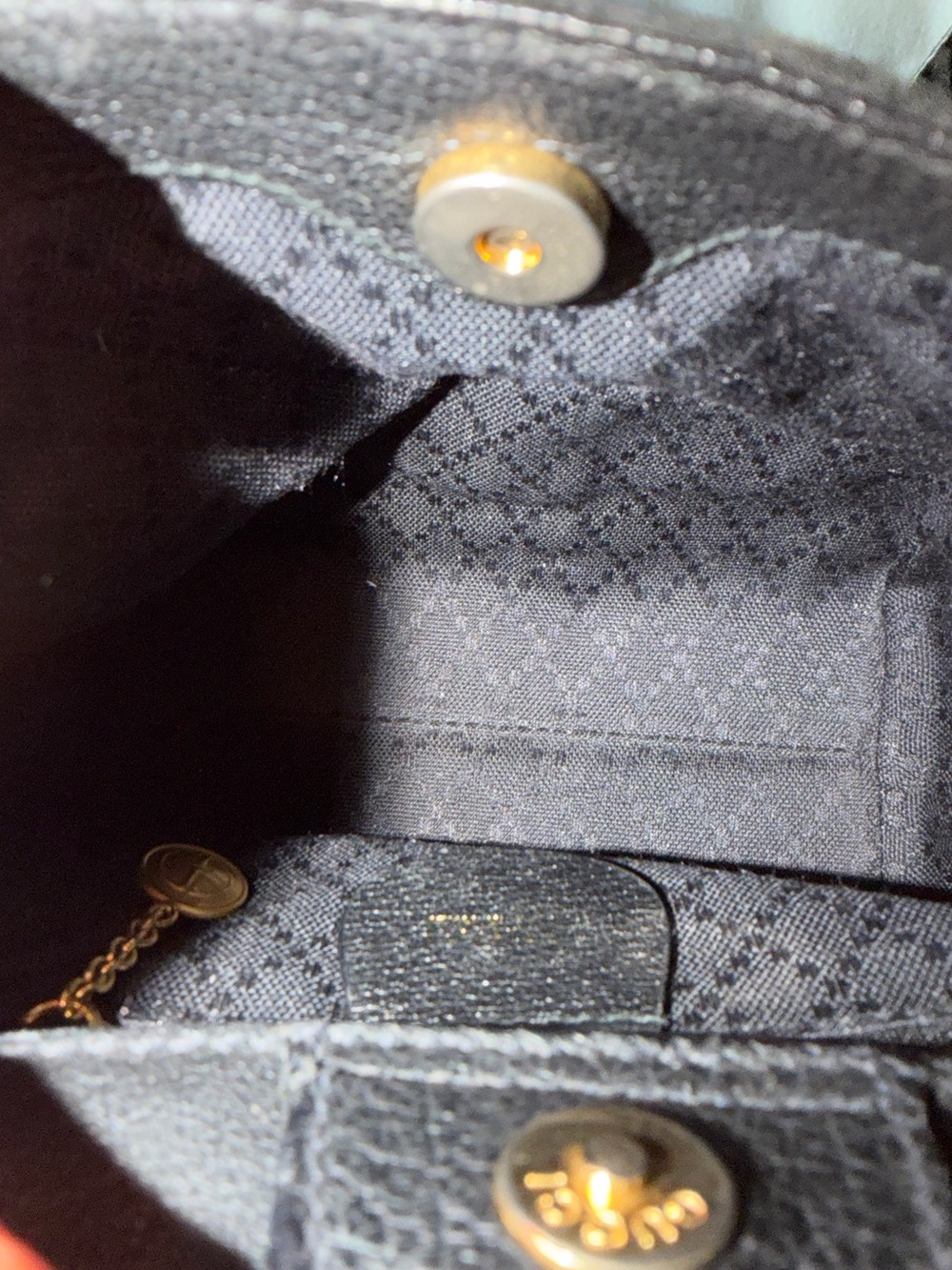 Gucci Black Suede Mini Bamboo Two-Way Bag - Picture 9 of 11